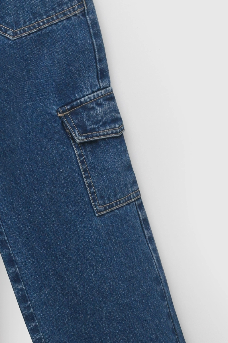 JEANS CARGO AZUL NIÑA 3-4A A 12-13A COLLOKY - 4