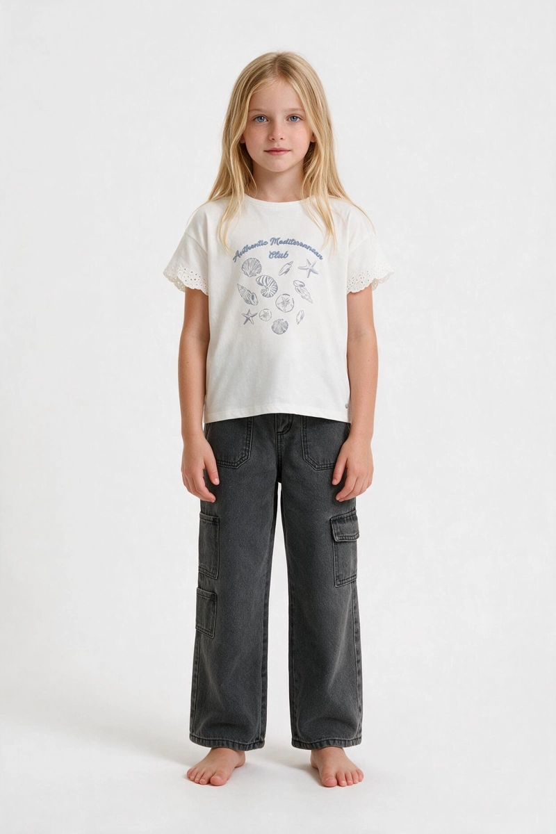 JEANS CARGO GRAFITO NIÑA 3-4A A 12-13A COLLOKY - 2