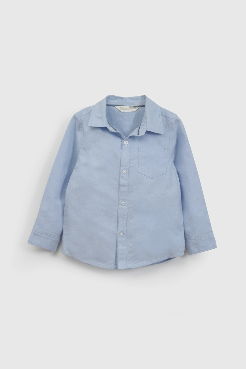 CAMISA OXFORD CELESTE NIÑO 6-9M A 4-5A COLLOKY - 1