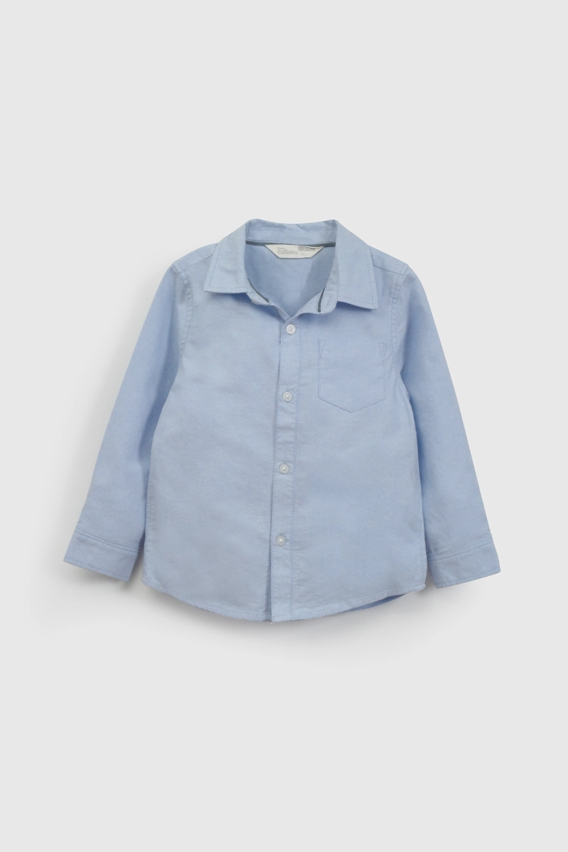 CAMISA OXFORD CELESTE NIÑO 6-9M A 4-5A COLLOKY - 1