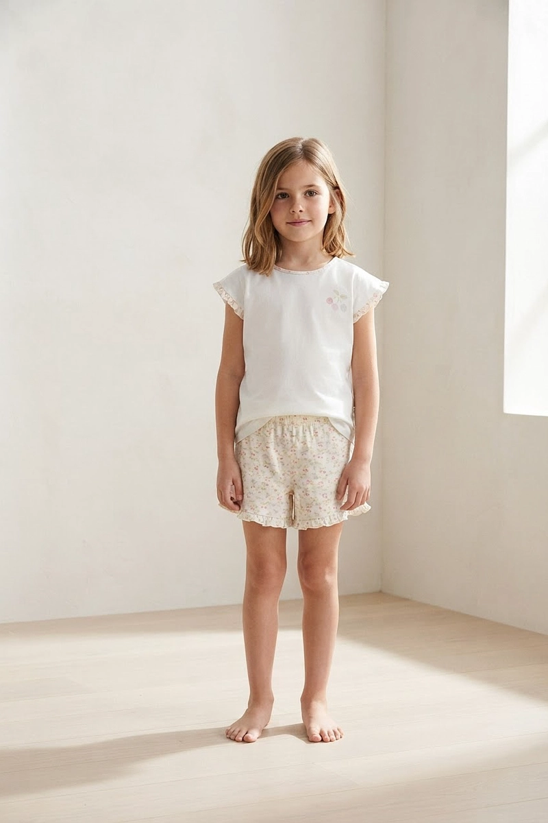 PIJAMA VUELOS BEIGE NIÑA 2A A 12A COLLOKY - 2