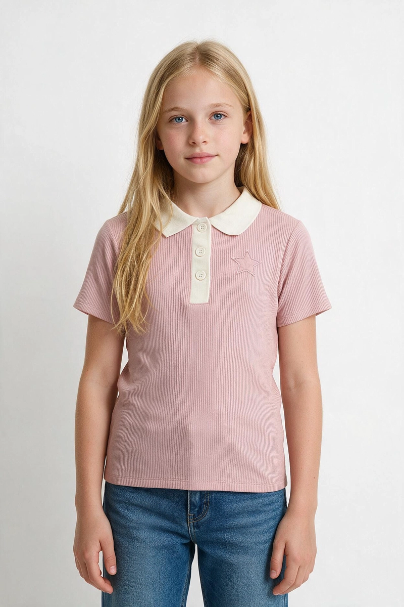 POLERA POLO CREMA NIÑA 3-4A A 12-13A COLLOKY - 2