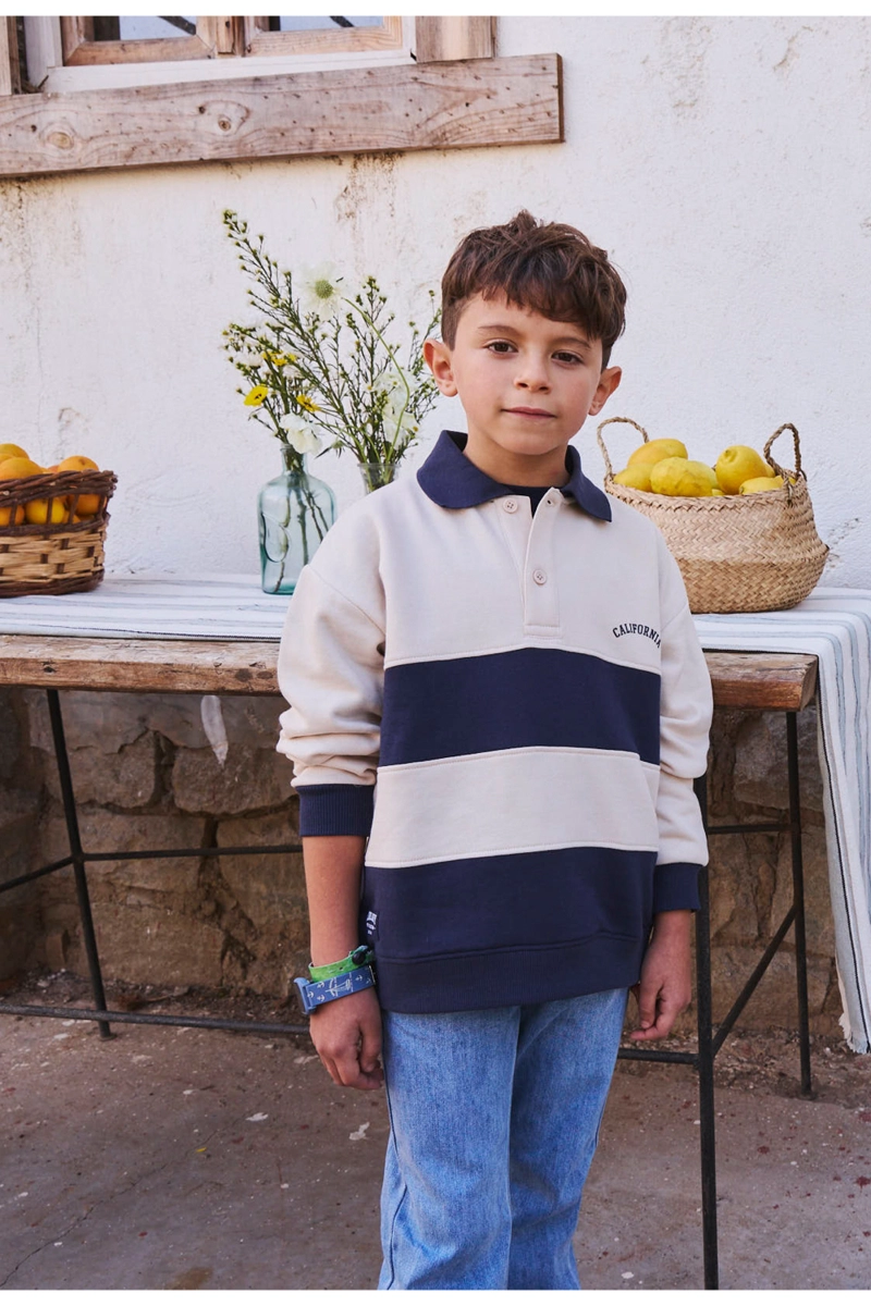 POLERON POLO AZUL MARINO NIÑO 3-4A A 12-13A COLLOKY - 2