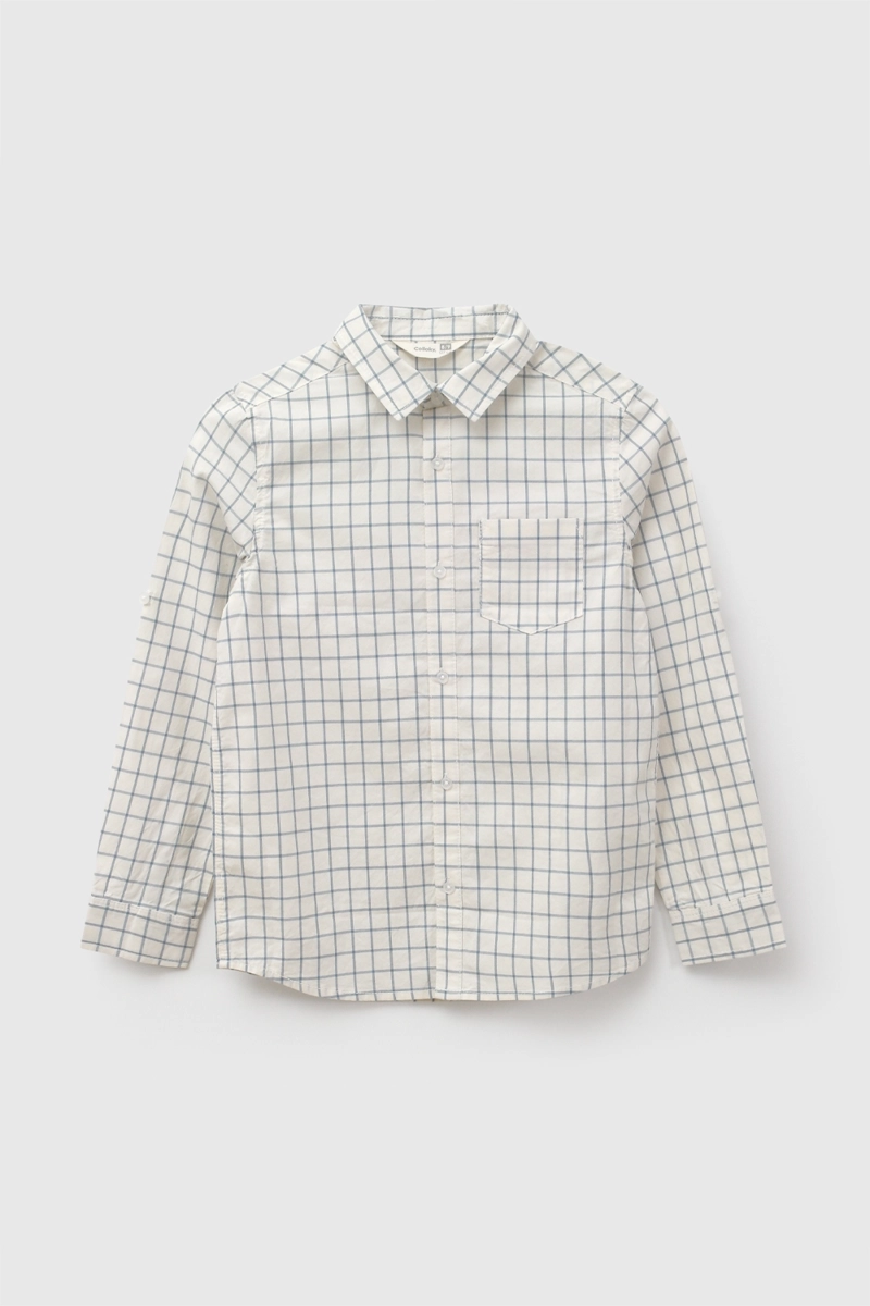 CAMISA POPELINA AZUL NIÑO 3-4A A 12-13A COLLOKY - 1