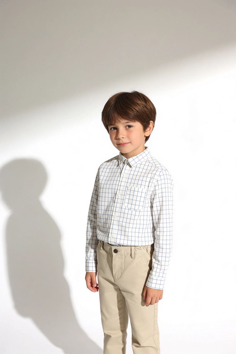 CAMISA POPELINA AZUL NIÑO 3-4A A 12-13A COLLOKY - 2