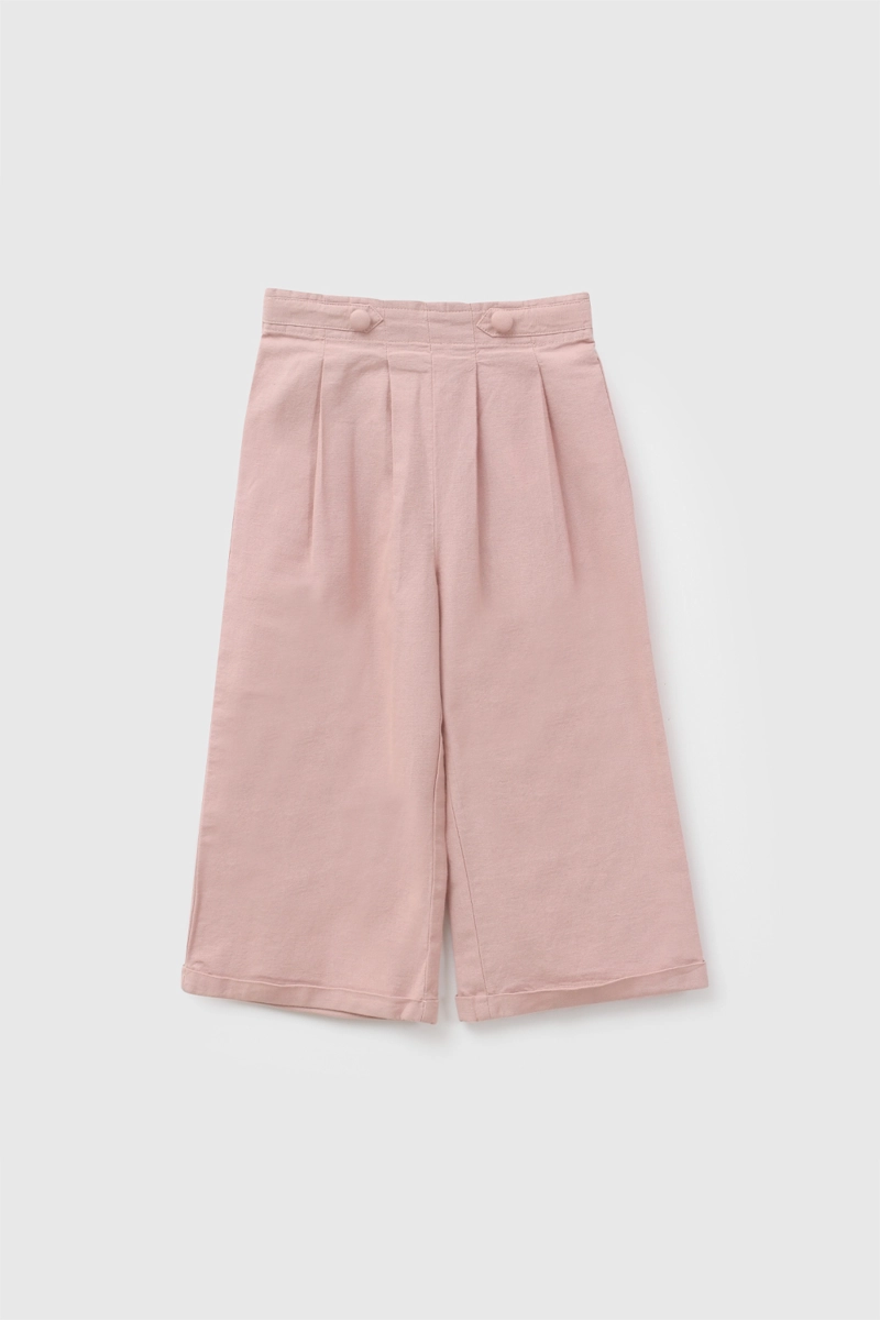 PANTALON ANCHO ROSA VIEJO NIÑA 6-9M A 4-5A COLLOKY - 1