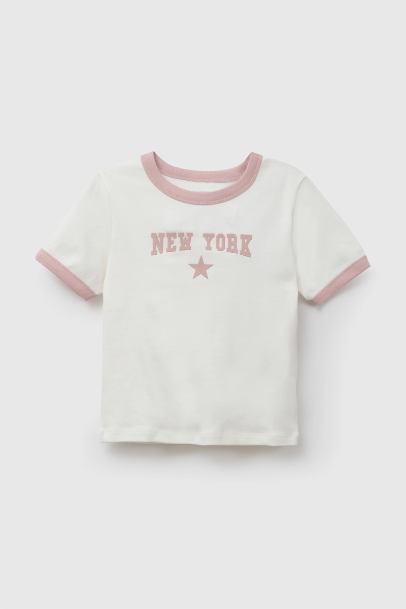 POLERA NEW YORK CREMA NIÑA 3-4A A 12-13A COLLOKY - 1