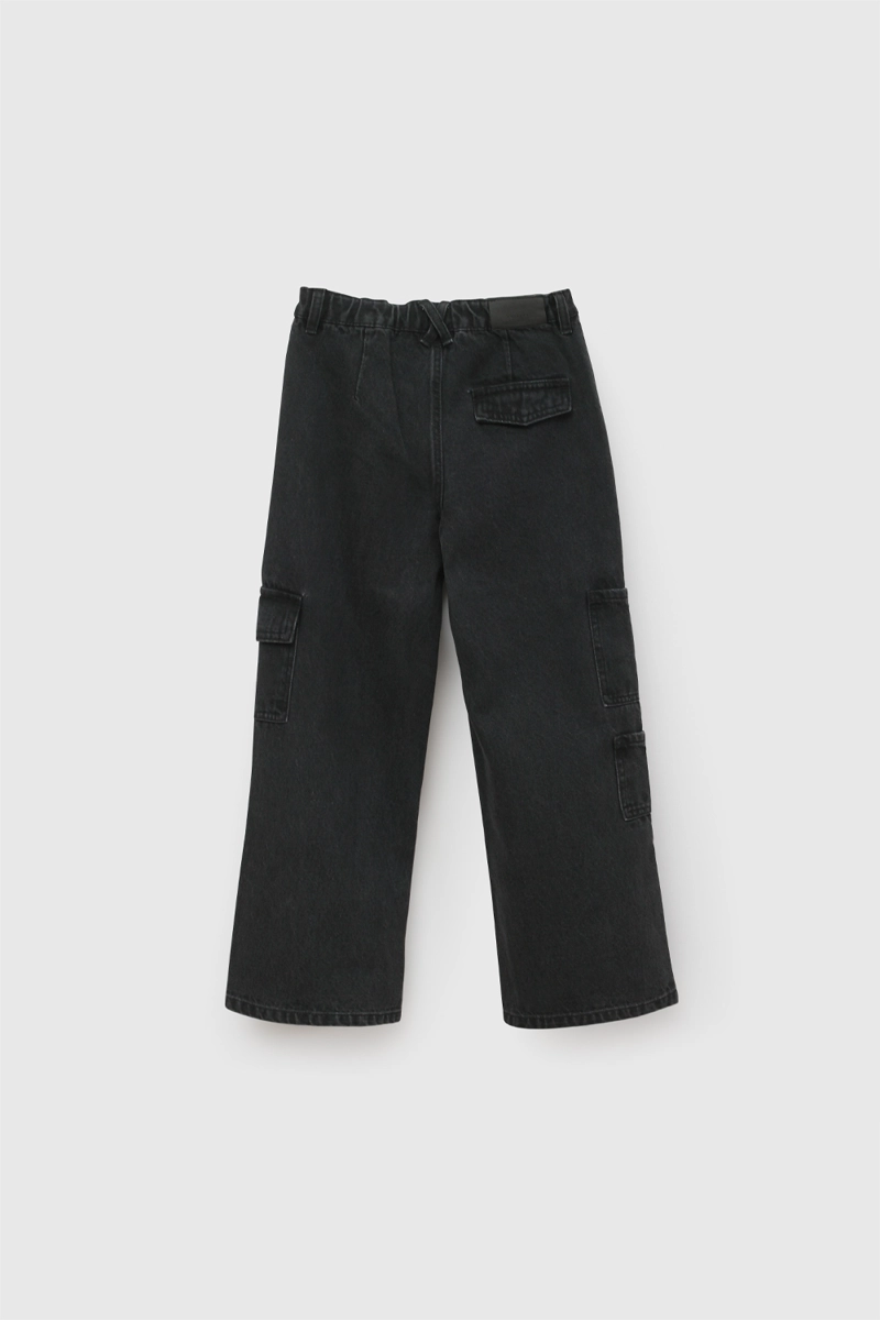 JEANS CARGO NEGRO NIÑA 3-4A A 12-13A COLLOKY - 2