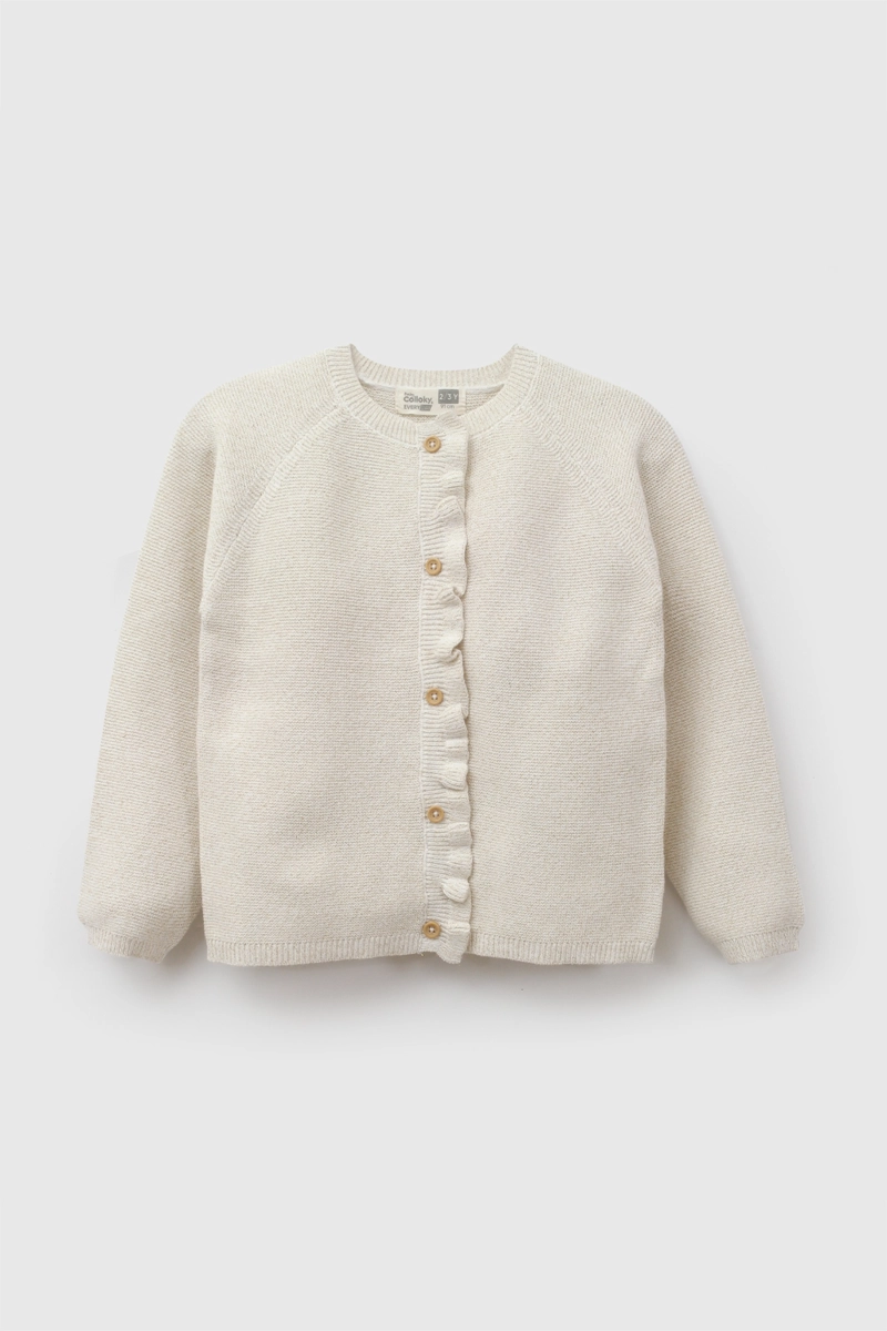 CHALECO BOTONES CREMA NIÑA 6-9M A 4-5A COLLOKY - 1
