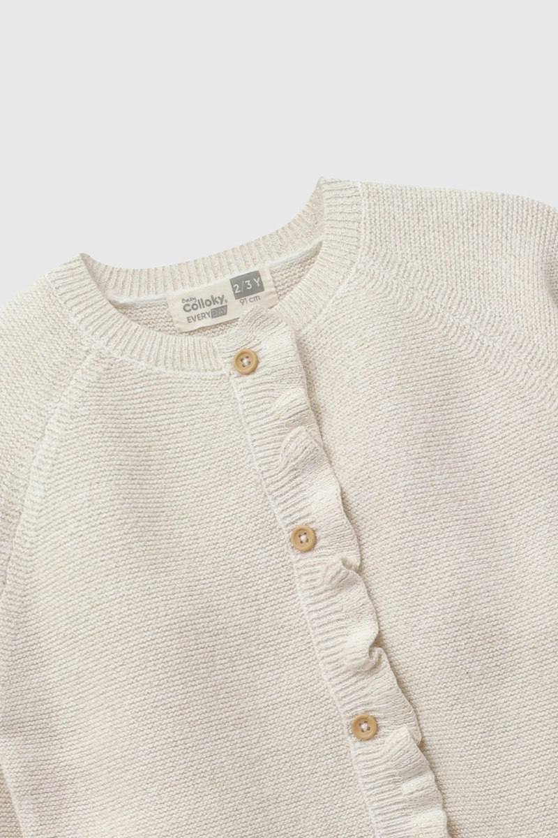 CHALECO BOTONES CREMA NIÑA 6-9M A 4-5A COLLOKY - 3