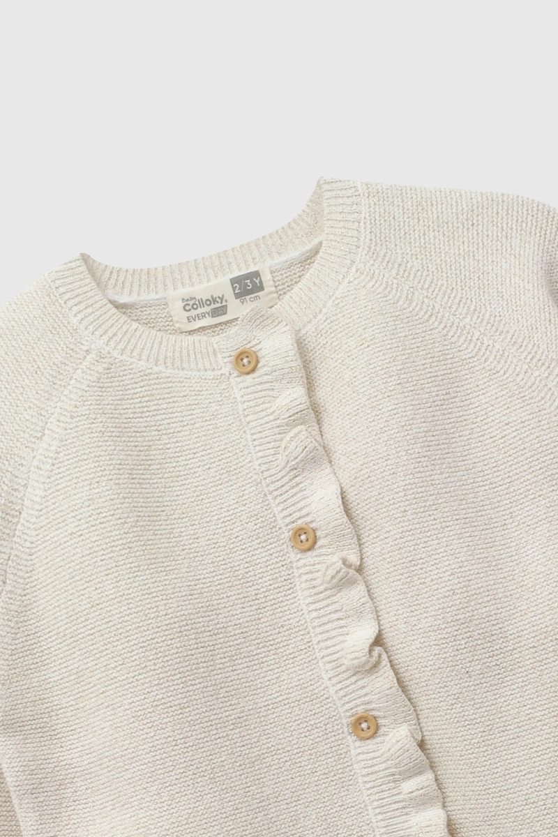 CHALECO BOTONES CREMA NIÑA 6-9M A 4-5A COLLOKY - 4