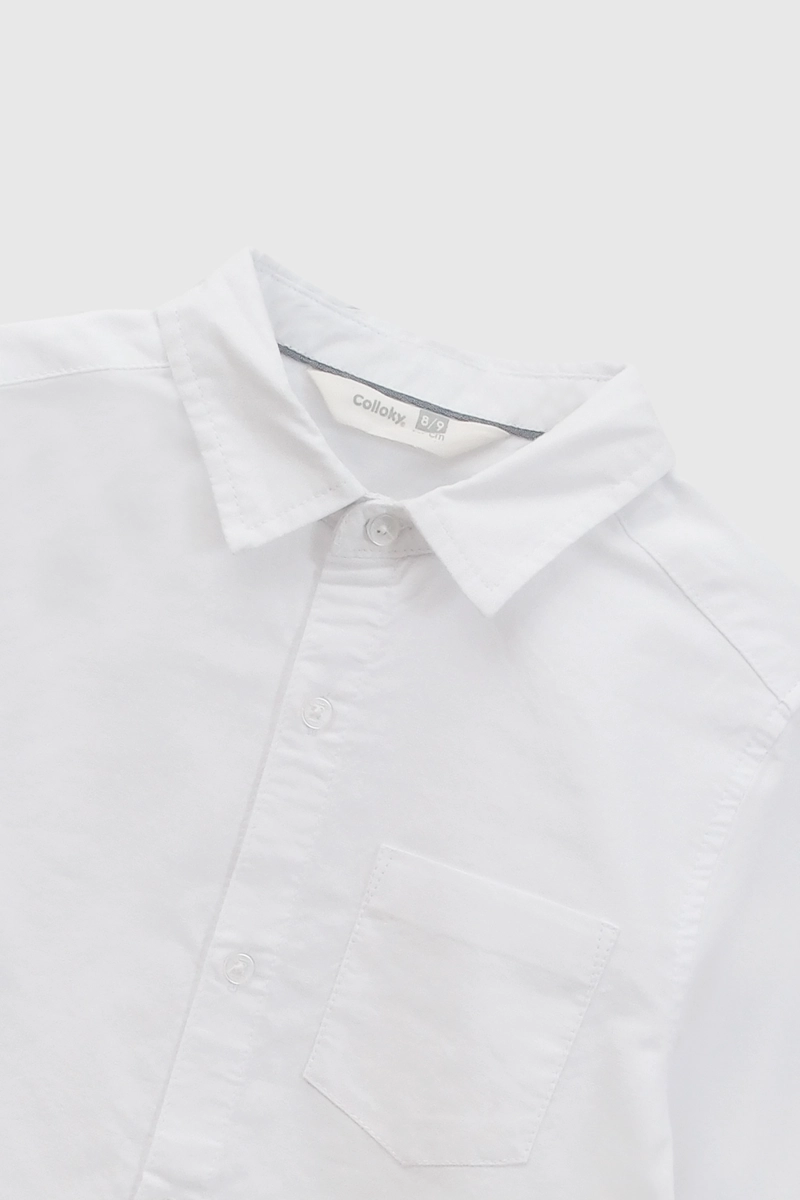 CAMISA OXFORD BLANCO NIÑO 3-4A A 12-13A COLLOKY - 3