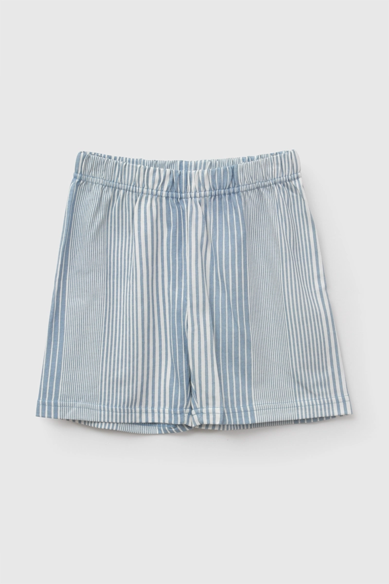 PIJAMA ALGODON CORTO ELASTICADO NIÑO AZUL 2A A 12A - 3