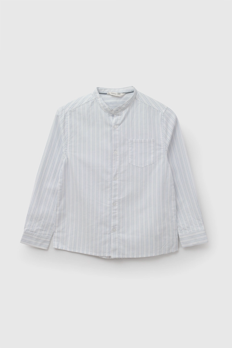CAMISA MANGA LARGA OXFORD NIÑO CELESTE 3-4A A 12-13A - 1