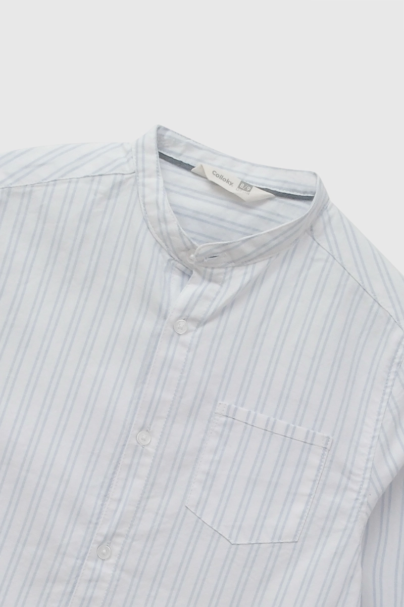 CAMISA MANGA LARGA OXFORD NIÑO CELESTE 3-4A A 12-13A - 4