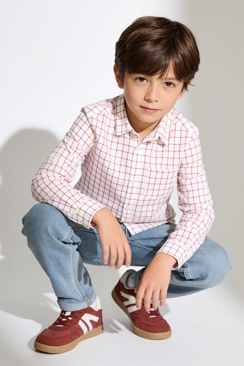 CAMISA POPELINA ROJO NIÑO 3-4A A 12-13A COLLOKY - 2