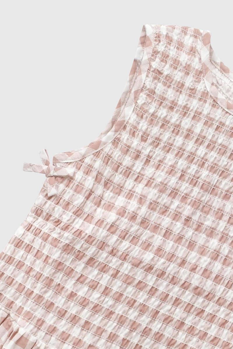 BLUSA CUADROS ROSA VIEJO NIÑA 3-4A A 12-13A COLLOKY - 3