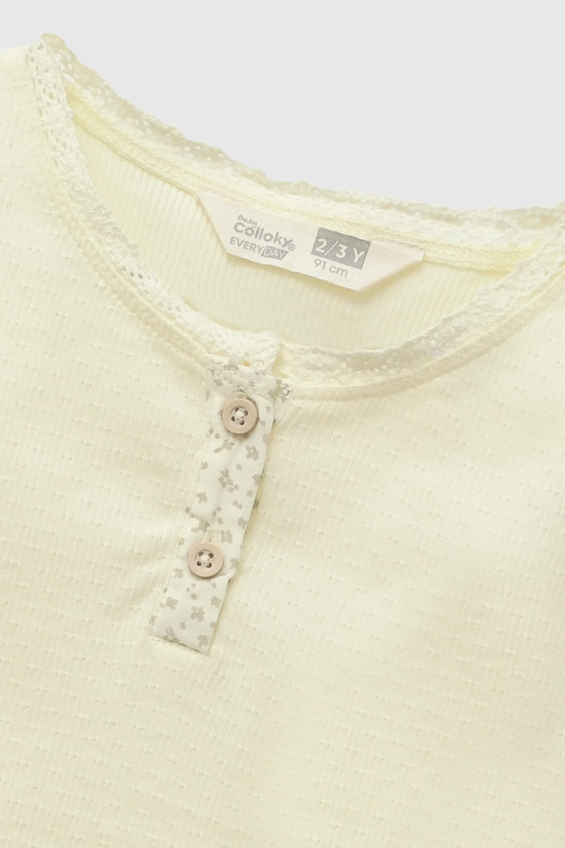 POLERA SIN MANGAS AMARILLO NIÑA 6-9M A 4-5A COLLOKY - 4