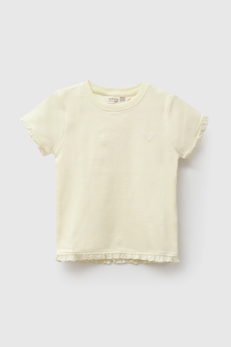 POLERA RIB AMARILLO NIÑA 3-4A A 12-13A COLLOKY - 1