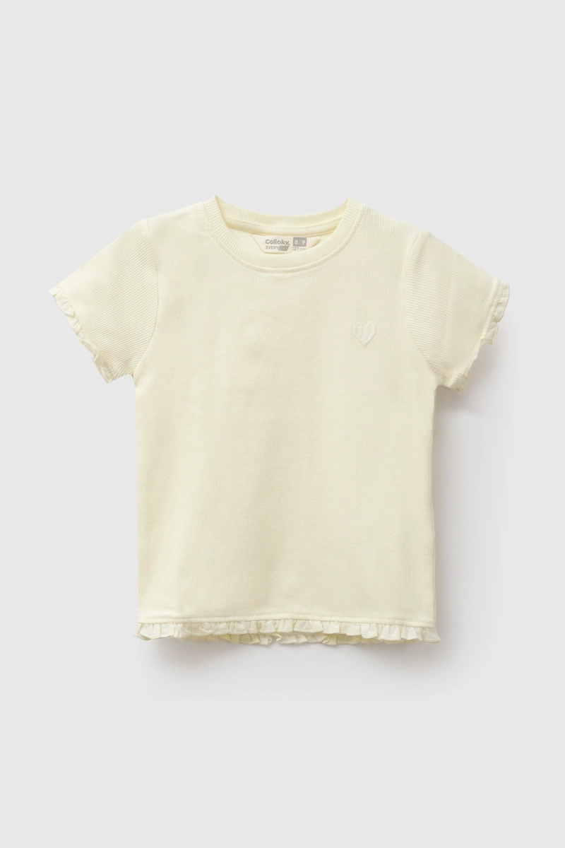 POLERA RIB AMARILLO NIÑA 3-4A A 12-13A COLLOKY - 1