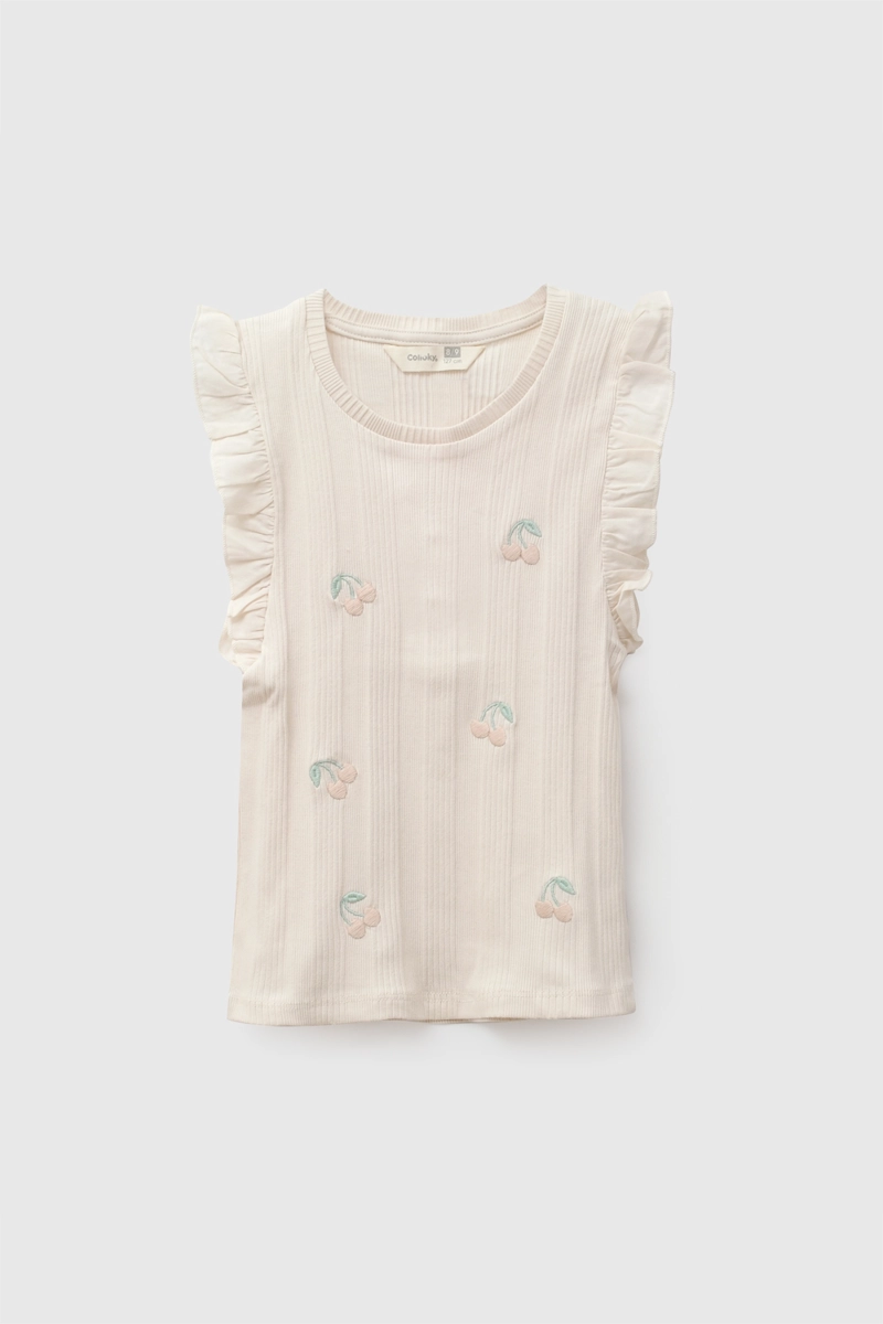 POLERA SIN MANGA CREMA NIÑA 3-4A A 12-13A COLLOKY - 1