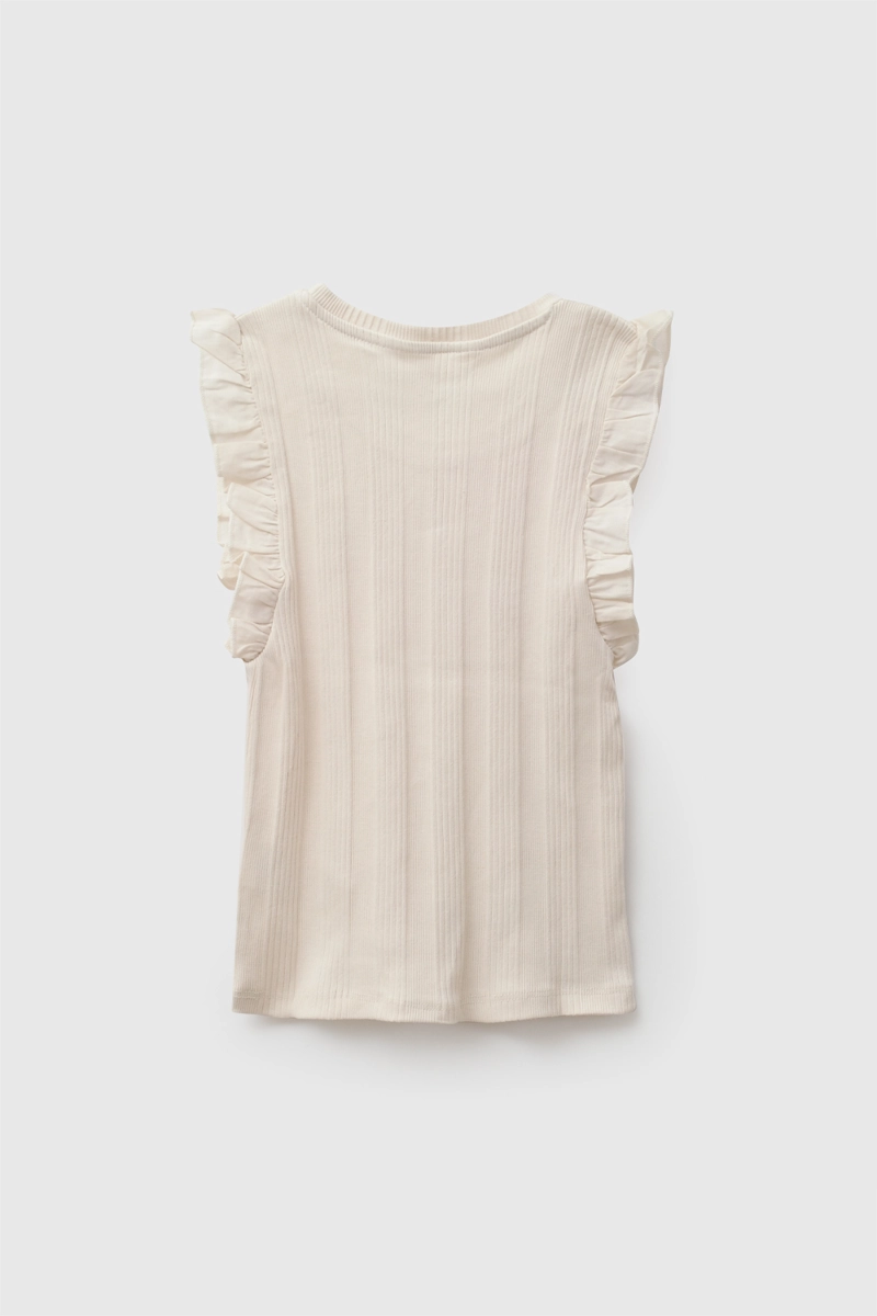 POLERA SIN MANGA CREMA NIÑA 3-4A A 12-13A COLLOKY - 2