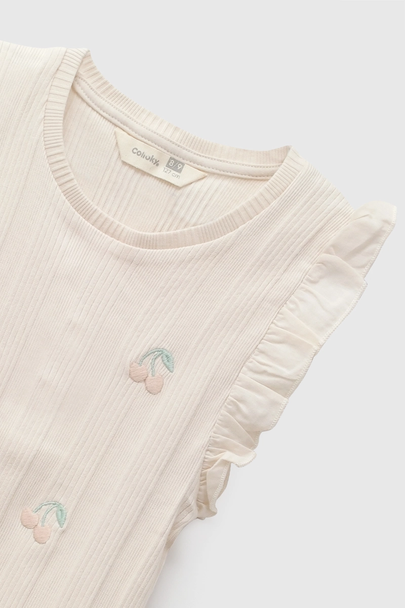 POLERA SIN MANGA CREMA NIÑA 3-4A A 12-13A COLLOKY - 4
