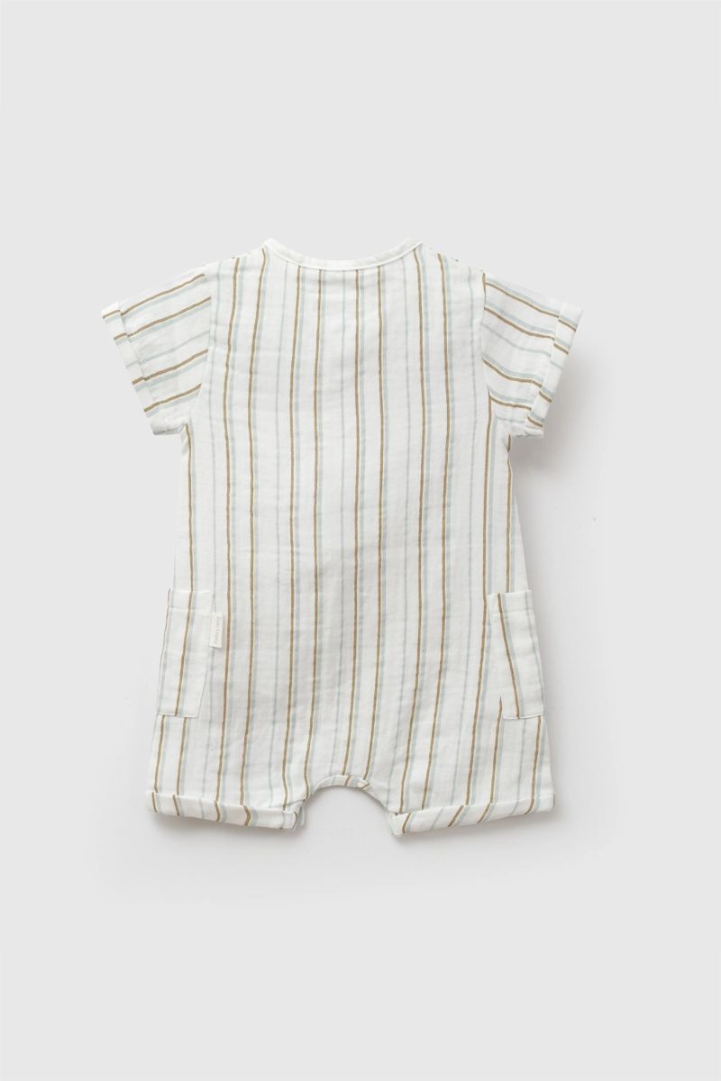 ENTERO RAYAS BAMBULA CELESTE NIÑO 0-3M A 9-12M COLLOKY - 2