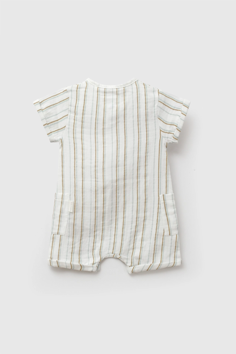 ENTERO RAYAS BAMBULA CELESTE NIÑO 0-3M A 9-12M COLLOKY - 3