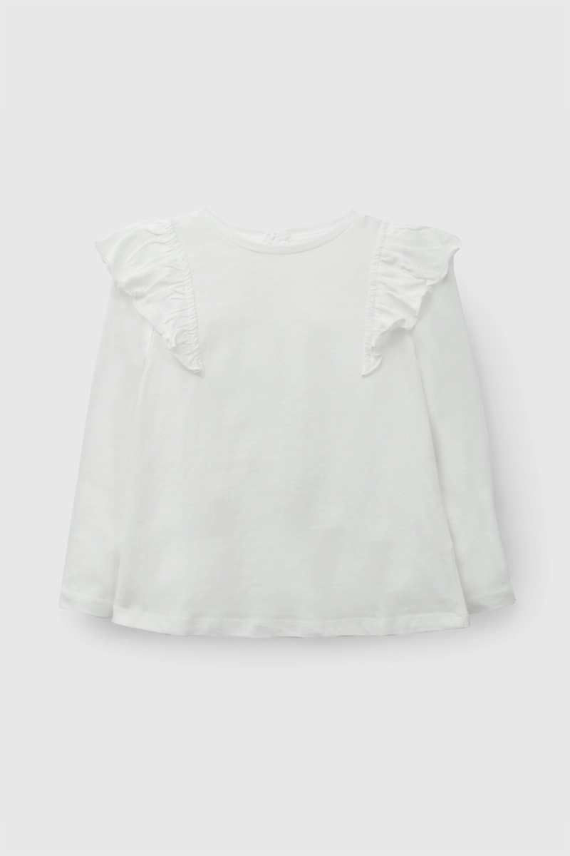 POLERA NIÑA JERSEY VUELOS BLANCO 6-9M A 4-5A - 1