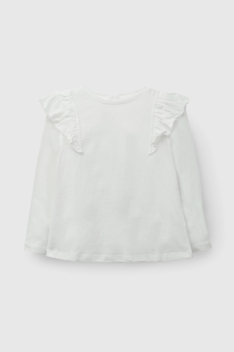 POLERA NIÑA JERSEY VUELOS BLANCO 6-9M A 4-5A - 1