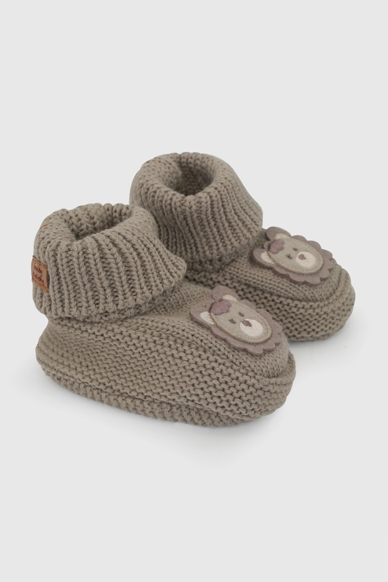 ZAPATO TEJIDO CAFE NIÑO 0/6M - 6/12M COLLOKY - 1
