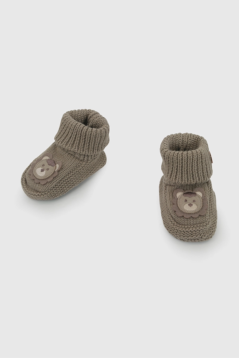ZAPATO TEJIDO CAFE NIÑO 0/6M - 6/12M COLLOKY - 5