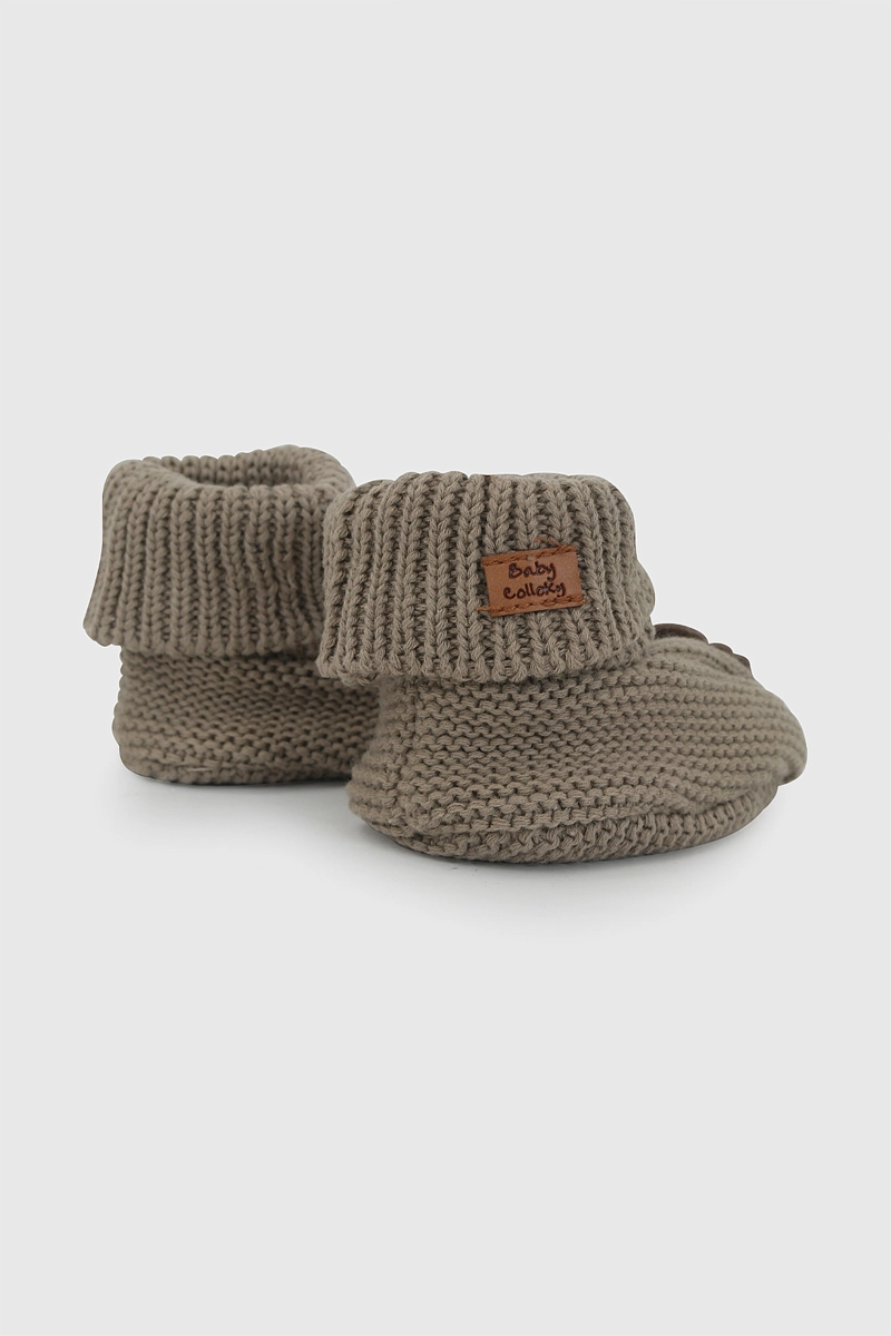 ZAPATO TEJIDO CAFE NIÑO 0/6M - 6/12M COLLOKY - 6