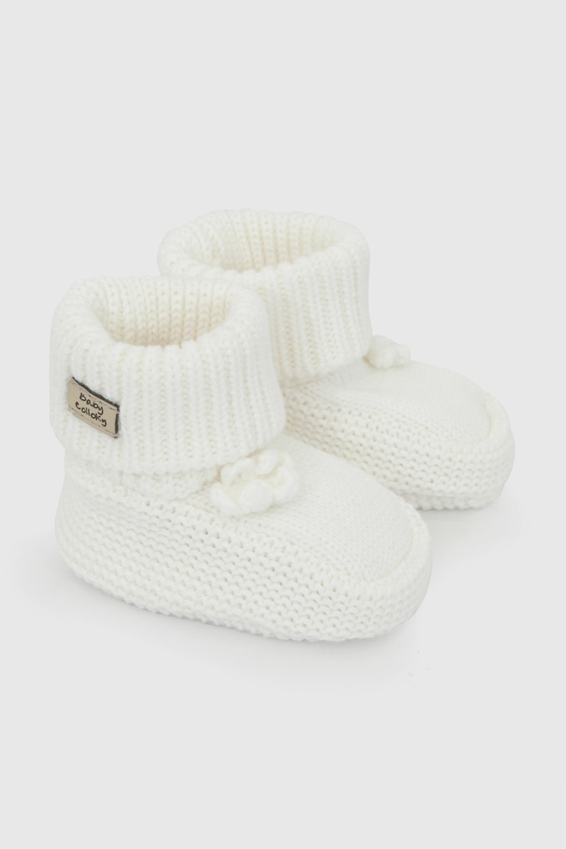 ZAPATO TEJIDO BLANCO NIÑA 0/6M - 6/12M - 1