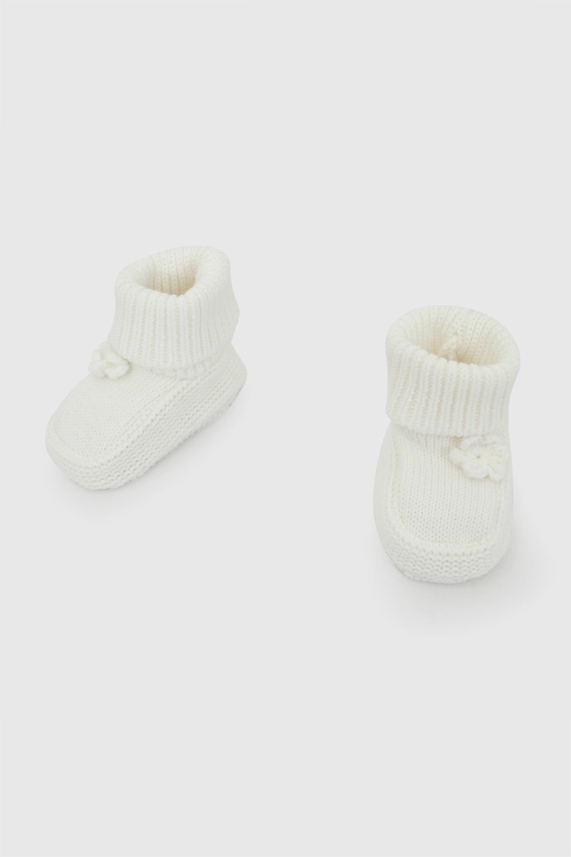 ZAPATO TEJIDO BLANCO NIÑA 0/6M - 6/12M - 4