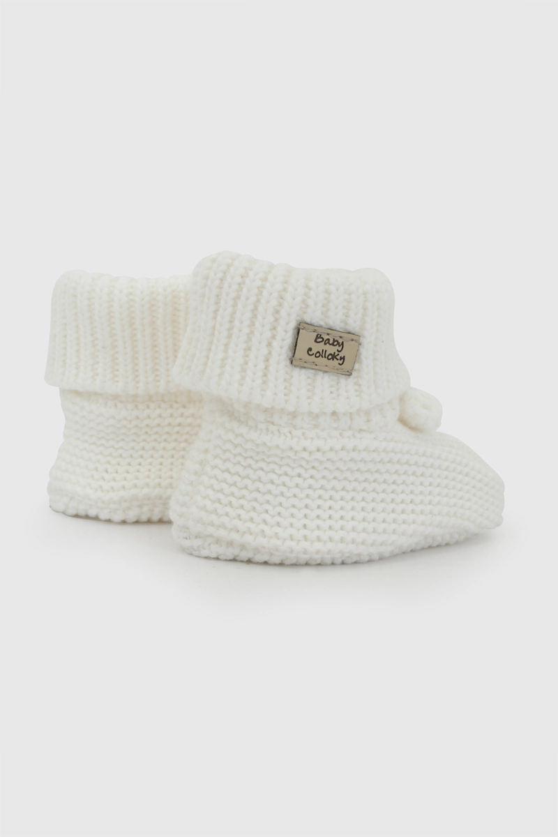 ZAPATO TEJIDO BLANCO NIÑA 0/6M - 6/12M - 6