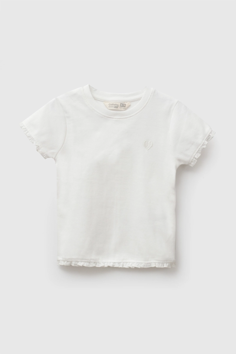 POLERA MANGA CORTA BLANCO NIÑA 3-4A A 12-13A - 1