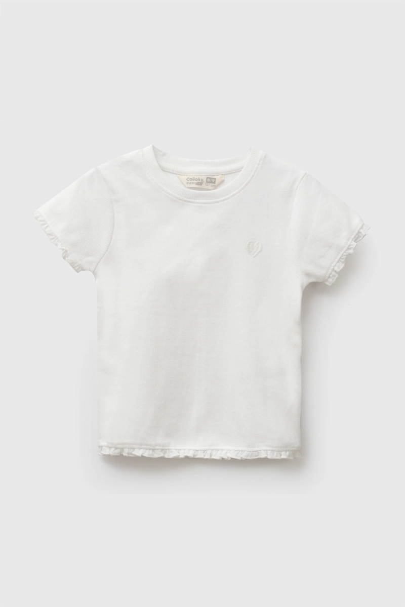 POLERA MANGA CORTA BLANCO NIÑA 3-4A A 12-13A - 1