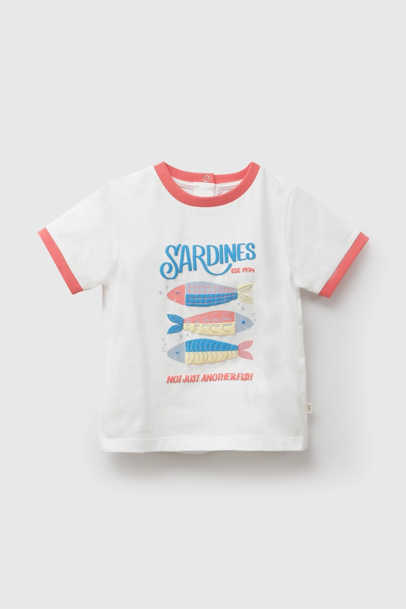 POLERA SARDINES BLANCO NIÑO 6-9M A 4-5A COLLOKY - 1