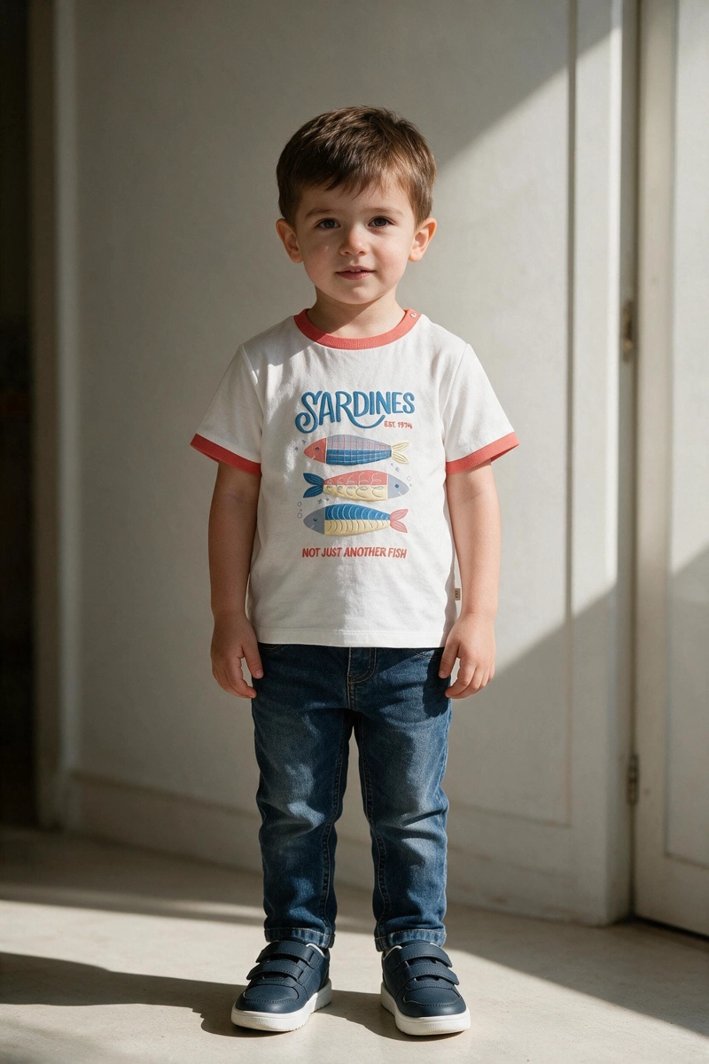 POLERA SARDINES BLANCO NIÑO 6-9M A 4-5A COLLOKY - 2