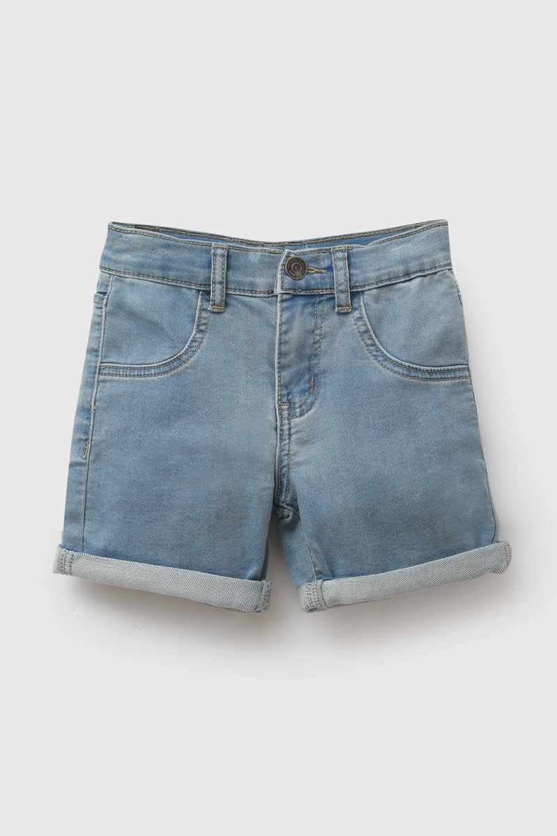 BERMUDA JEANS CELESTE NIÑO 6-9M A 4-5A COLLOKY - 1
