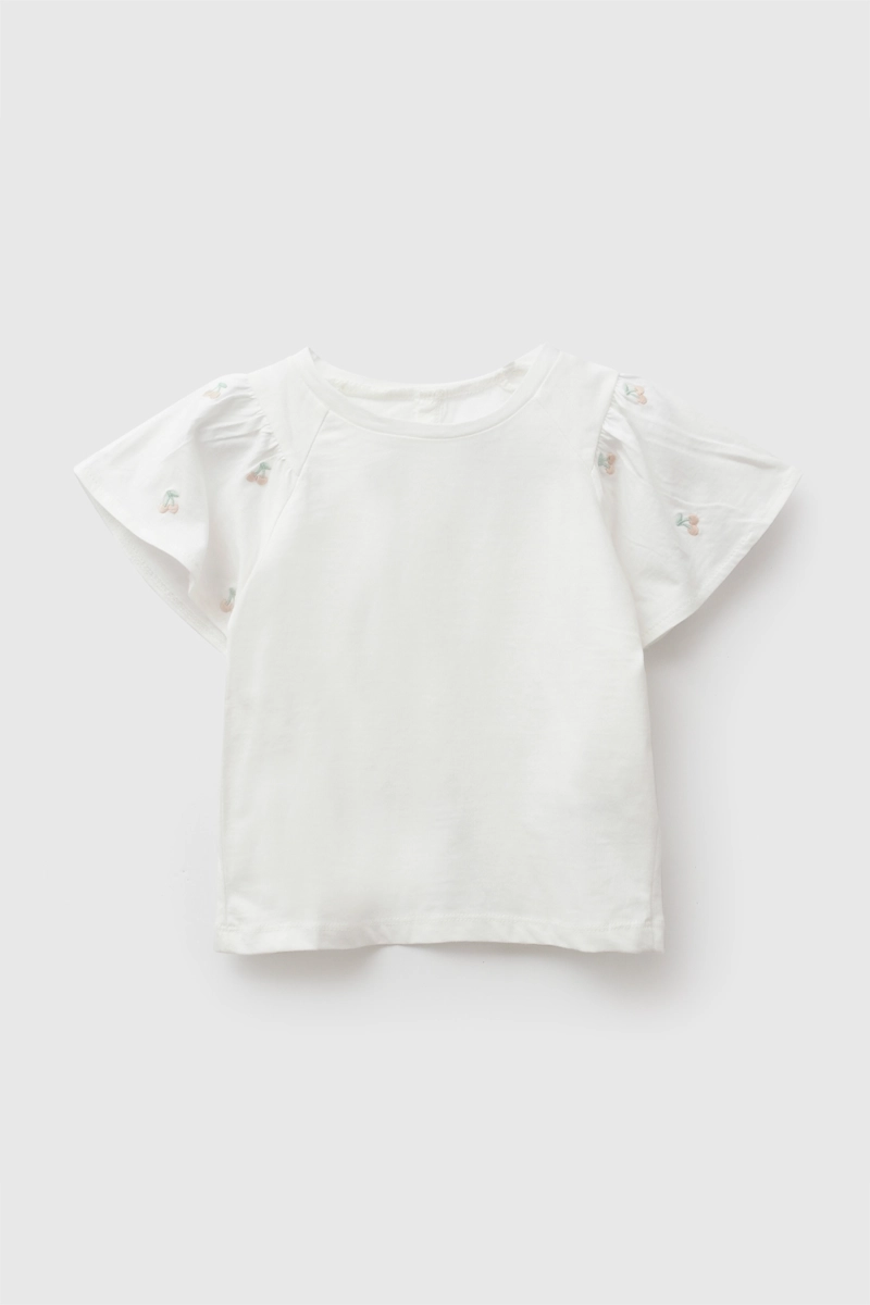 POLERA MANGA VUELOS BLANCO NIÑA 6-9M A 4-5A COLLOKY - 1