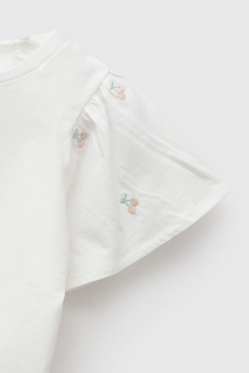 POLERA MANGA VUELOS BLANCO NIÑA 6-9M A 4-5A COLLOKY - 3