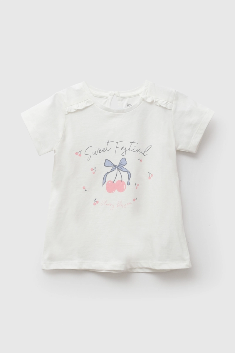 POLERA CHERRY BLANCO NIÑA 6-9M A 4-5A COLLOKY - 1