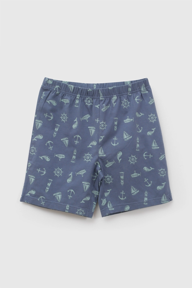 PIJAMA ALGODON CORTO NIÑO AZUL 2A A 12A - 4