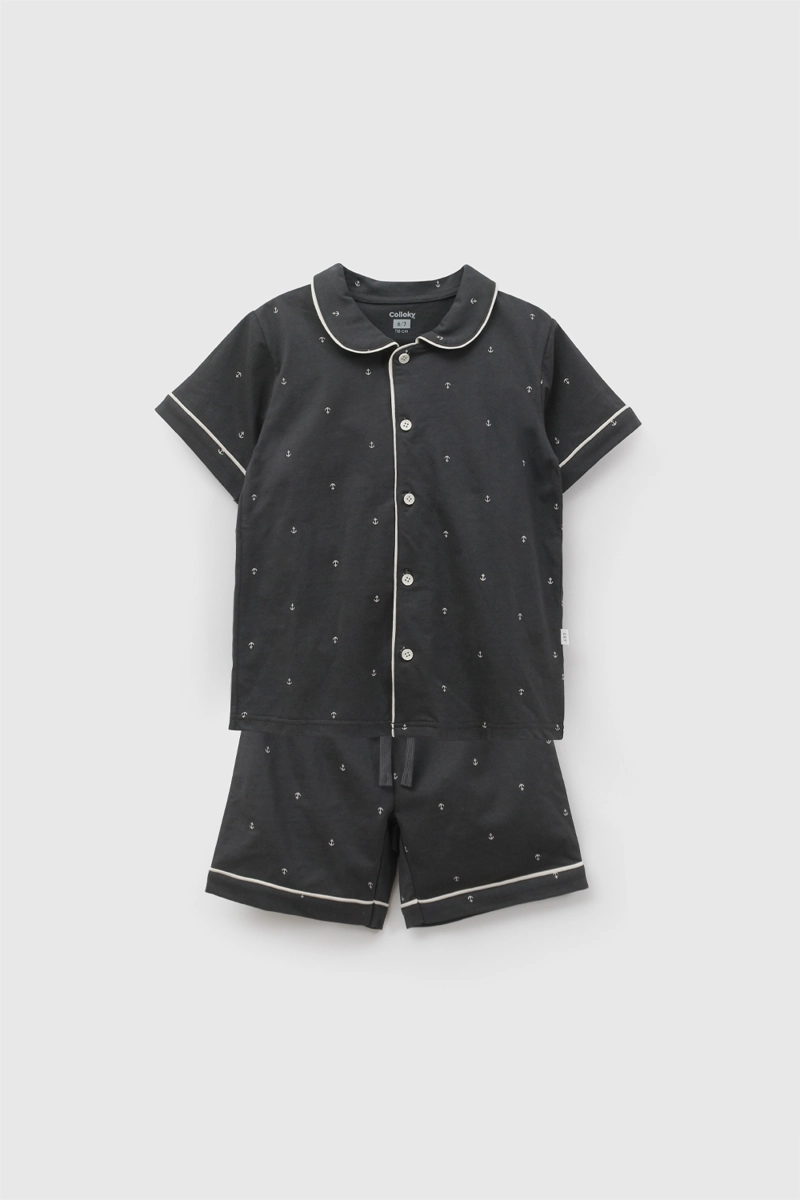 PIJAMA ALGODON NEGRO NIÑO 2A A 12A COLLOKY - 1