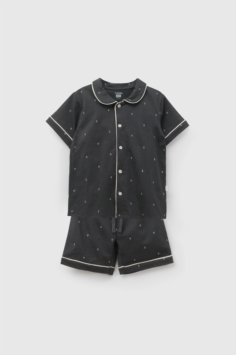 PIJAMA ALGODON NEGRO NIÑO 2A A 12A COLLOKY - 1
