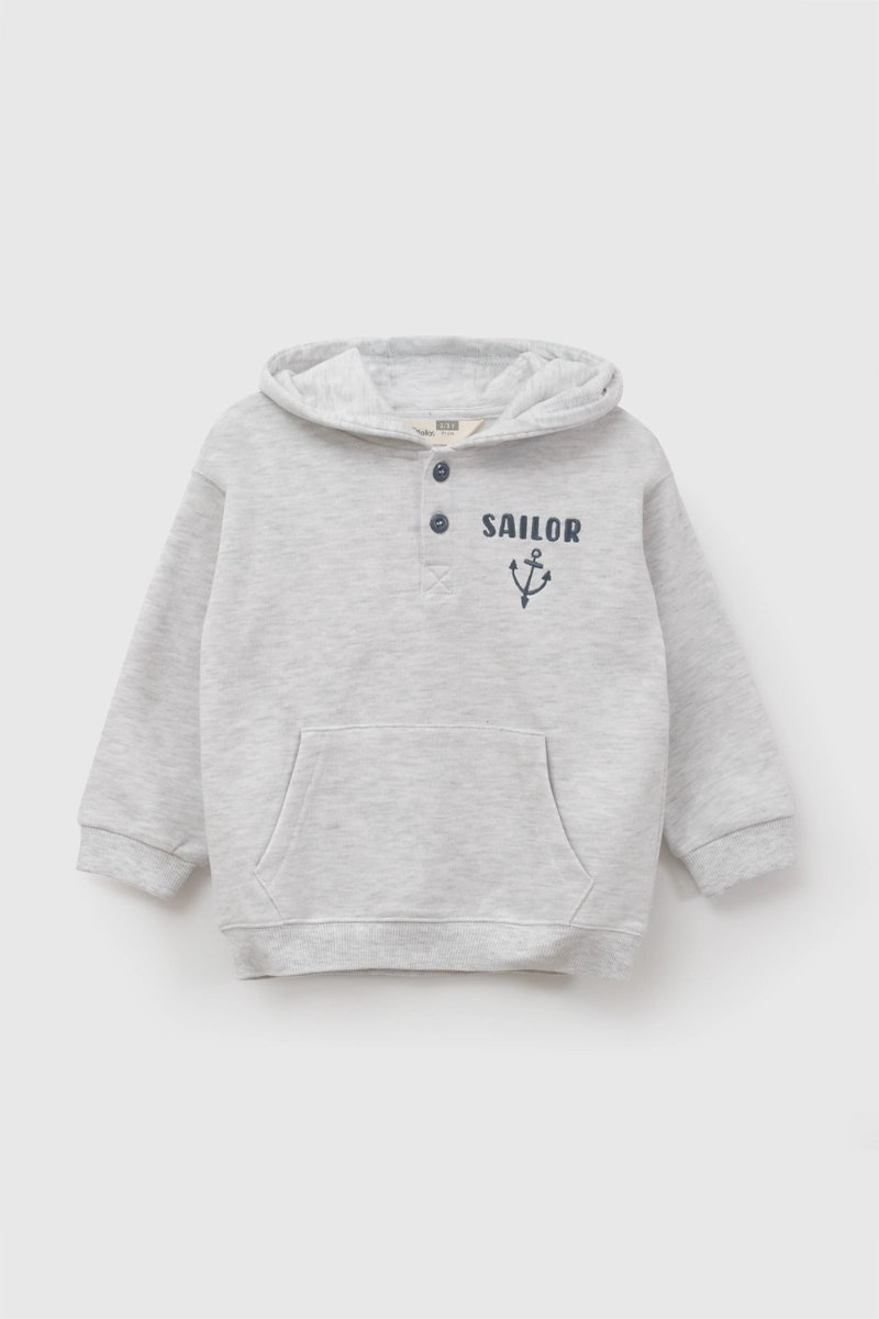 POLERON NAVY GRIS NIÑO 6-9M A 4-5A COLLOKY - 1