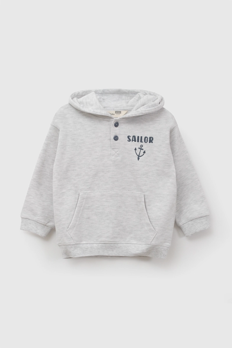 POLERON NAVY GRIS NIÑO 6-9M A 4-5A COLLOKY - 1